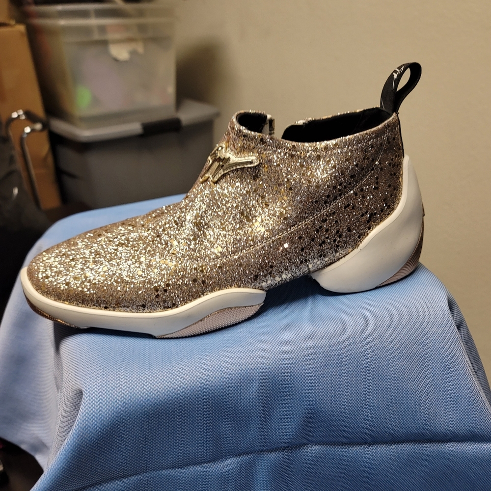 GIUSEPPE ZANOTTI GLITTERY SNEAKERS SIZE 40
